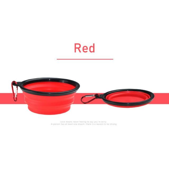 dog bowl with lid red