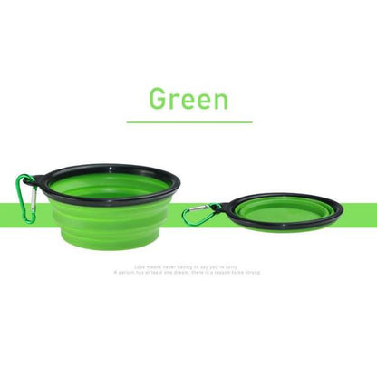 dog bowl with lid green