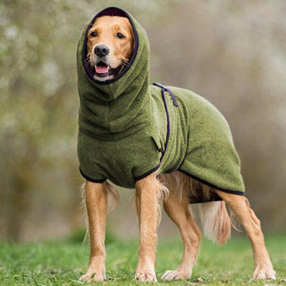 dog towel coat green